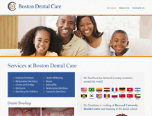 Tablet Screenshot of boston-dentalcare.com